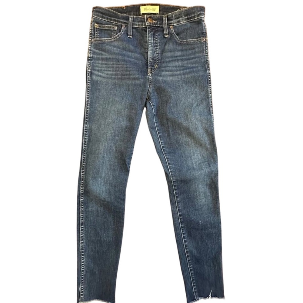 NWOT- Madewell Raw Hem High Rise Skinny Jeans